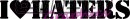 I heart haters Army Font