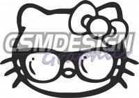 Hello Kitty Shades Girly Sticker Hello Kitty Shades Girly Sticker